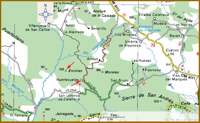 Mapa de Situación de Huertezuelas